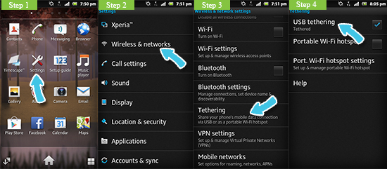 usb tethering greyed out android